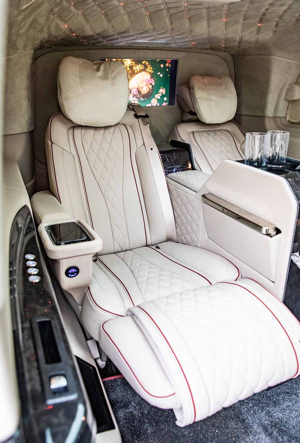 Jet Class chauffeur vehicle prepared for a private journey